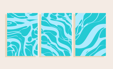 sea surface flat vector texture  background