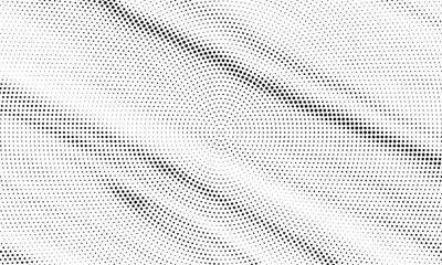 Halftone vector background. Monochrome halftone pattern. Abstract geometric dots background. Pop Art comic gradient black white texture. Design for presentation banner, poster, flyer, business card.	