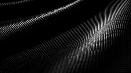 Poster - Carbon fabric background. AI generative.