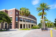 ORLANDO, FL, USA - 05 13, 2023: The University of Central Florida  (UCF) building in spring