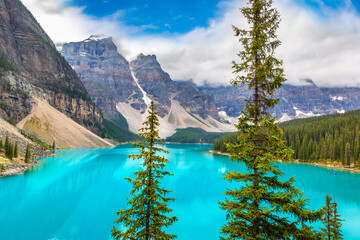 Wall Mural - Lake Moraine, Banff National Park