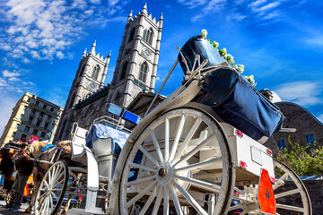 Canvas Print - The Basilica of Notre-Dame in Montreal