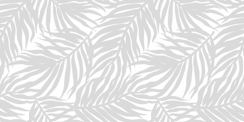 Tropical exotic leaves or plant seamless pattern for summer background and beach wallpaper.