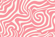 Wave swirl line seamless pattern vector, retro distorted wallpaper