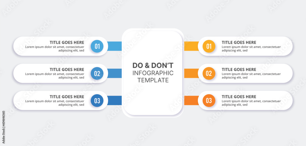 Dos And Don Ts Comparison Chart Infographic Template Design Stock