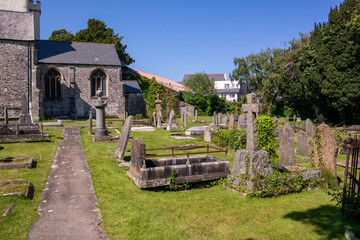 Wall Mural - church grounds