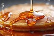 Generative AI pancake with syrup glaze Food Photography