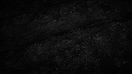 Poster - Abstract Black wall texture for pattern background. wide panorama picture. Black wall texture rough background dark concrete floor or old grunge background with black