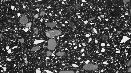 Poster - Abstract Black wall texture for pattern background. wide panorama picture. Black wall texture rough background dark concrete floor or old grunge background with black