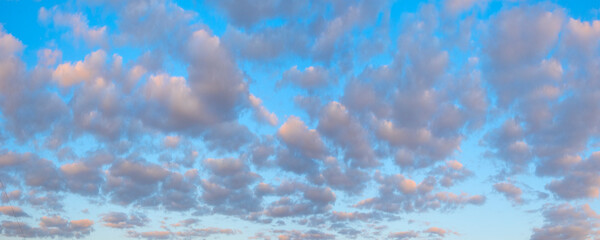 Aufkleber - Panoramic landscape of bright red orange sunrise sunset