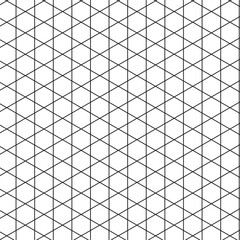 Poster - abstract monochrome seamless line pattern art.
