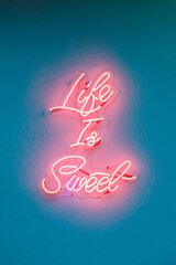 pink neon sign 
