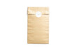 © Alexandr Bognat - Blank craft rectangle paper bag with sticker mockup, top view