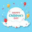 © Nganhaycuoi - Happy children's day background. Kids party illustration.
