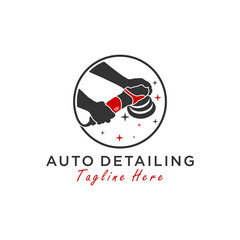 Sticker - auto detailing vector illustration logo