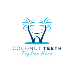 Wall Mural - head tooth tree vector illustration logo