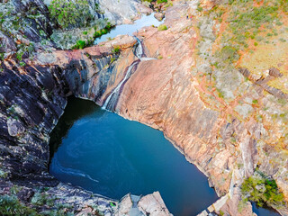 Wall Mural - Beautiful view of the waterfall in the mountains. Serpentine Falls, Western Australia