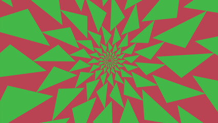 Wall Mural - Optical illusion Psychedelic pattern hypnotic surreal abstract background Vector illustration