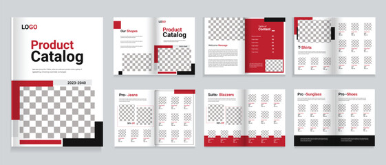 Wall Mural - Modern Multipurpose Product Catalog template or product catalogue template design,  company product or furniture product catalog