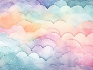 abstract watercolor background, pastel pink and blue colors, ai generated art