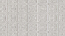 White Ornamental Pattern Background.