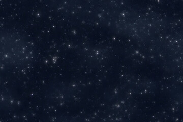 Wall Mural - seamless texture and full-frame background of starry night sky and outer space. neural network gener