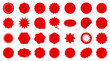 © SMUX - Set of sale sticker, price tag, starburst, quality mark. Sunburst badges. Design elements for sale sticker, price tag, quality mark, shopping labels. Special offer. Price stickers in star shapes
