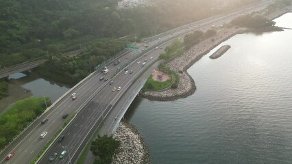 Wall Mural - New Territories Circular Road. Tai Po section, May 20 2023