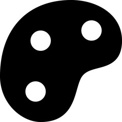 palette black solid icon
