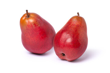 Sticker - Red pear isolated on white background