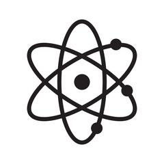 Poster - atom icon vector