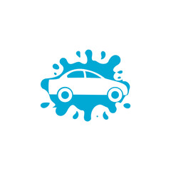 Canvas Print - Car wash icon isolated on transparent background