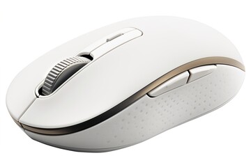 Aufkleber - white computer mouse isolated on white background. Generated by AI