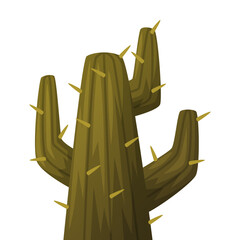 Sticker - Cacti or Cactus Plant as Succulent Flora Vector Illustration