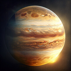 Wall Mural - planet in space. generative ai.