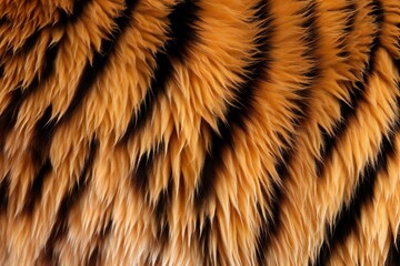 the texture of the tiger skin fur generative ai