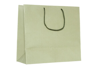 Wall Mural - brown shopping bag isolated with clipping path for mockup