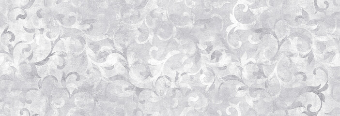 Wall Mural - Cement and ornament pattern. Lines marble texture background