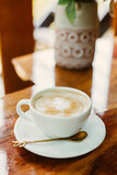 Fototapeta Kwiaty - cup of hot coffee
