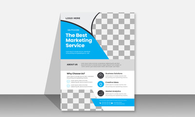 Professional modern business flyer design template 