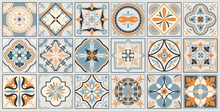 Talavera Pattern. Indian Patchwork. Azulejos Portugal. Turkish Ornament. Moroccan Tile Mosaic. Ceramic Tableware, Folk Print. Spanish Pottery. Ethnic Background. Mediterranean Seamless Wallpaper.