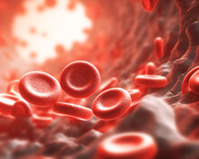 Red Blood Cells 3D Image Concept