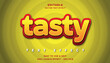© Al - tasty editable text effect with modern and simple style, usable for logo or campaign title