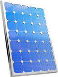 Fototapeta  - Solar power boards for roof in 3d realistic render