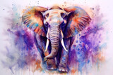 Fototapeta Dziecięca - Elephant. Elephant illustration watercolor