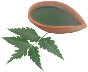 Sticker - Medicinal neem leaves with extract