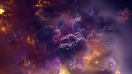 Wall Mural - Space Planets and Galaxy Animation 4K