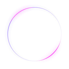 Wall Mural - abstract neon glow ring element