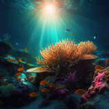 Fototapeta Do akwarium - Underwater