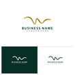 W letter logo template, Creative W logo design vector